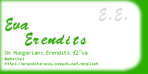 eva erendits business card